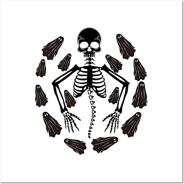 All Hallows Eve Skeleton Wall Art by MGRCLimon